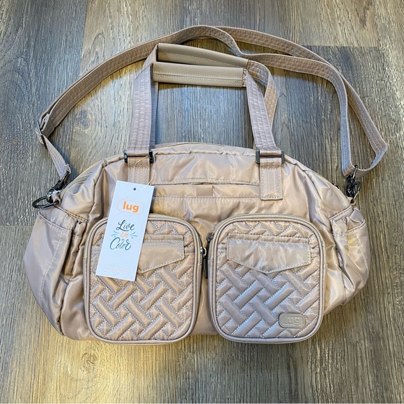 lug Jumper carry-all bag in sand taupe NEW - Picture 2 of 12
